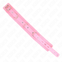 KINK - Verstellbares Halsband mit 65 cm Leine und Einschränkungen, Rosa, 36-42 cm x 5,5 cm