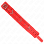 KINK - Verstellbares Halsband mit 65 cm Leine und roten Restriktionen, 36-42 cm x 5,5 cm