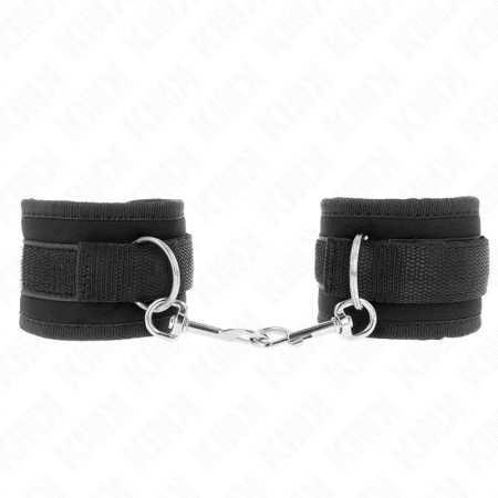 KINK Nylon Handgelenkfesseln Schwarz Modell 2, verstellbar 18-35 cm x 6 cm