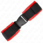 KINK Nylon-Handfesseln Rot-Schwarz Modell 1 Verstellbar 25-35 cm x 6 cm