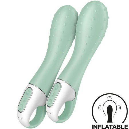 SATISFYER Air Pump Vibrator 3 Aufblasbarer G-Punkt Vibrator Mint