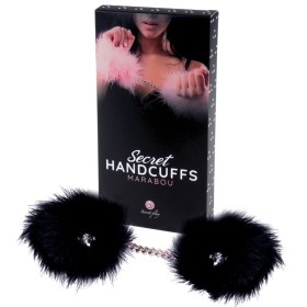 SECRET PLAY - Schwarze Feder-Handschellen für Bondage Anfänger