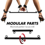 FETISH SUBMISSIVE BONDAGE - Verstellbare Spreizstange 4-teilig