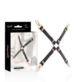 COQUETTE CHIC DESIRE - Fantasy veganes Leder-Hog Tie Bondage-Set