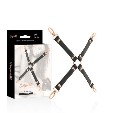 COQUETTE CHIC DESIRE - Fantasy veganes Leder-Hog Tie Bondage-Set
