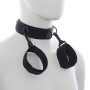 OHMAMA FETISH - Nylon Halsband mit verstellbaren Handschellen