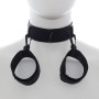 OHMAMA FETISH - Nylon Halsband mit verstellbaren Handschellen