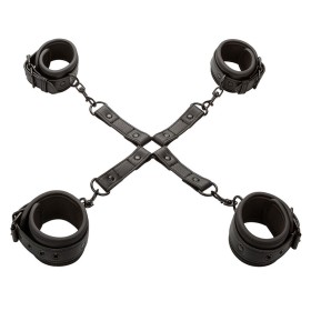 CALEXOTICS Nocturnal Hog Tie Connector aus verstellbarem schwarzem Leder
