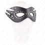 KINK Lederimitat-Maske mit Nieten Modell 3 – 26 x 9,5 cm