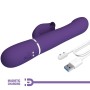 PRETTY LOVE - ZALIN Rabbit Vibrator Perlen 4-in-1 Violett