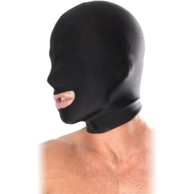 FETISH FANTASY SERIES - Offene Mund Maske Schwarz aus Spandex