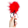 SECRETPLAY - Roter Marabufeder-Duster für sinnliche Berührungen