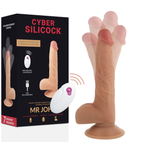 CYBER SILICOCK - Realistischer Fernbedienungs-Dildo MR JOHN 23,88 cm - Ø 4,3 cm