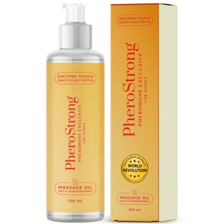 PHEROSTRONG - Exklusives Massageöl mit Pheromonen für Frauen 100 ml