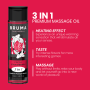 BRUMA Premium Massageöl mit Wärmeeffekt Erdbeergeschmack 3-in-1, 100 ml