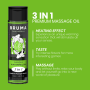BRUMA Premium Massageöl mit Wärmeeffekt und Wassermelonen-Geschmack 3-in-1 – 100 ml