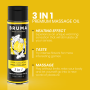BRUMA Premium Massageöl mit Wärmeeffekt und Piña Colada Geschmack 3-in-1, 100 ml