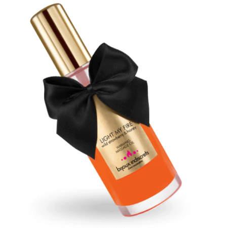 BIJOUX - Wärmendes Massageöl mit Walderdbeerduft 100 ml