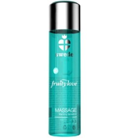 SWEDE Fruity Love Massageöl mit Wärmeeffekt, schwarze Johannisbeere & Limette, 60 ml