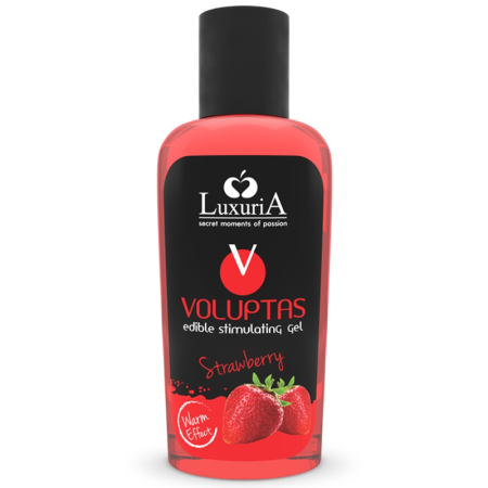 INTIMATELINE LUXURIA Voluptas Essbares Massagegel mit wärmender Wirkung - Erdbeere 100 ml