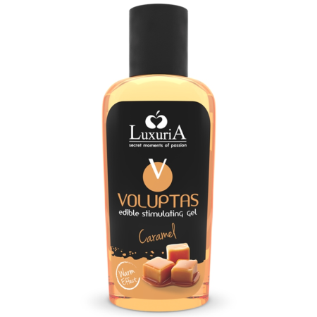 INTIMATELINE LUXURIA Voluptas Essbares Massagegel mit Wärmeeffekt - Karamell 100 ml
