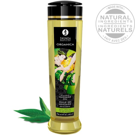 SHUNGA - Organisches Massageöl Grüner Tee 240 ml