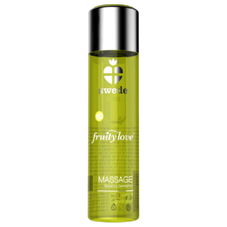 SWEDE Fruity Love Massageöl mit Wärmeeffekt Vanille & Birne 120 ml