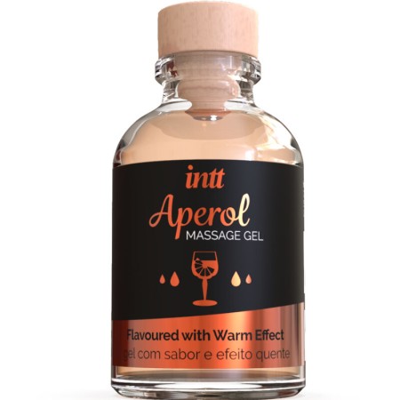 INTT Massage & Oral Sex - Aperol Geschmack Massagegel mit intensivem Wärmeeffekt