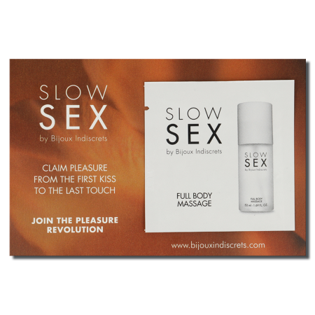 BIJOUX SLOW SEX Ganzkörper-Massagegel 2 ml mit Kokosduft