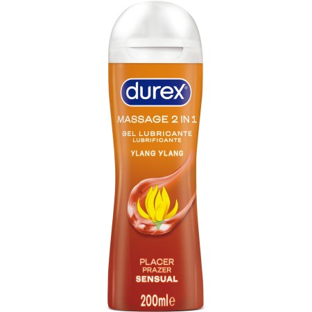 DUREX Massage Gel Sensual Ylang Ylang 200 ml – 2-in-1 Massage & Gleitgel
