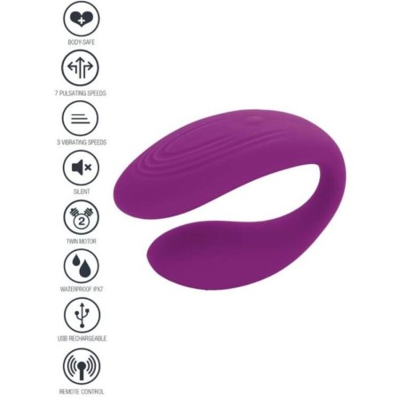 XOCOON Bound Love Paarvibrator in Lila – Ergonomisches Design für Gemeinsamen Genuss