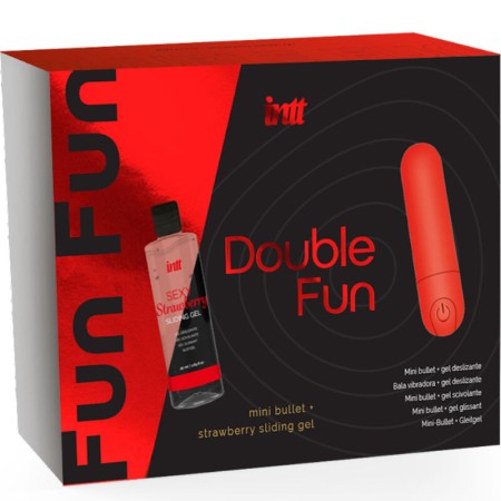 INTT RELEASES - Double Fun Kit mit Vibrationskugel und Erdbeer-Massagegel