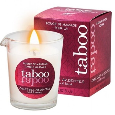 RUF - TABOO Massagekerze für Ihn mit Farn-Aroma, 60g