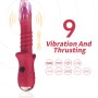ARMONY - Vibrator-Dildo zur Stimulation des Punkt A in Rot