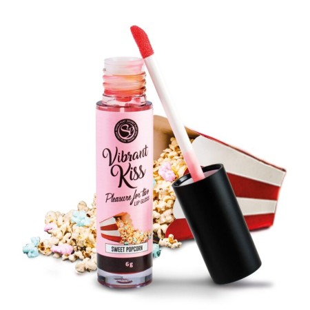 SECRETPLAY - Lip Gloss Vibrant Kiss in Geschmack Süße Popcorn
