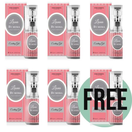 LIONA BY MOMA - Flüssiger Vibrator Exciting Gel 15 ml 5+1 Gratis