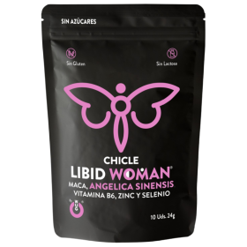 WUG SEX SENSE Chicle LIBID WOMAN – Funktioneller Kaugummi mit Maca, weiblichem Ginseng und Zink zur Steigerung der weiblichen Vi