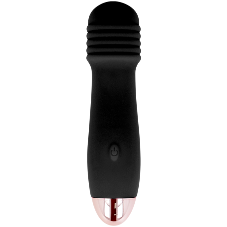 DOLCE VITA - Wiederaufladbarer Vibrator Tres Schwarz mit 7 Geschwindigkeiten