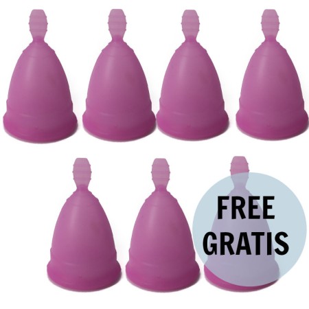 NINA KIKÍ Menstruationstasse Größe S Lila 6 + 1 Gratis