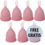 NINA KIKÍ Menstruationstasse Größe L Rosa 6+1 Gratis