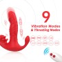 ARMONY Analvibrator Panty mit Fernbedienung, C- und G-Punkt Stimulator, Rot
