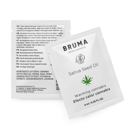 BRUMA 6 ml Gleitgel mit Samenöl, Wärmeeffekt und Cannabisgeschmack