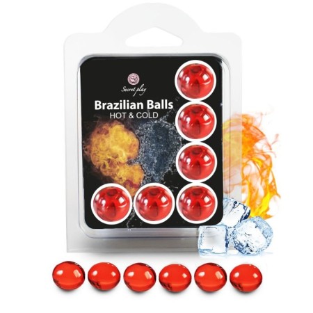 SECRETPLAY - Set 6 Brazilian Balls mit Kälte- und Wärmeeffekt