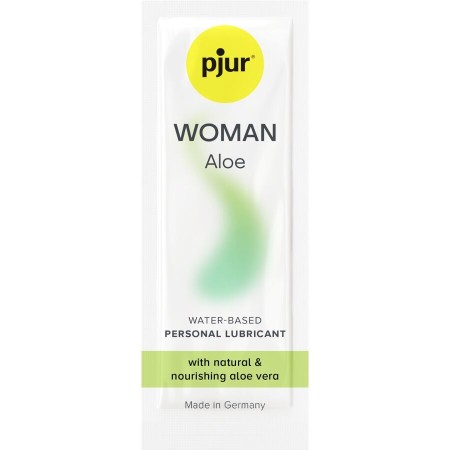 PJUR WOMAN Aloe Wasserbasiertes Gleitmittel 2 ml – Feuchtigkeitsspendend & Hautschonend