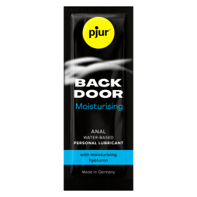 PJUR Back Door Moisturising Anal Lubricant 2 ml – wasserbasiert mit Hyaluronsäure