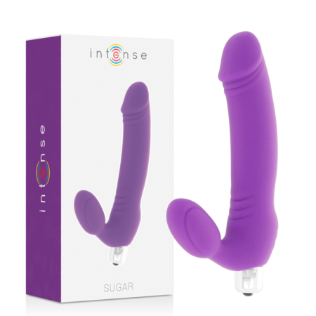 INTENSE - SUGAR Sieben Vibrationsmodi Silikon Dildo Lilac