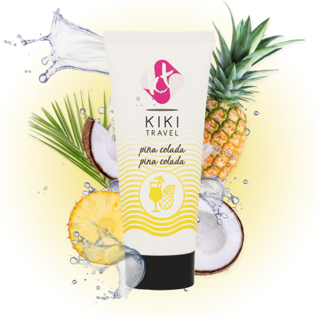 KIKÍ TRAVEL - Wasserbasiertes Gleitgel mit Piña Colada Geschmack 50 ml