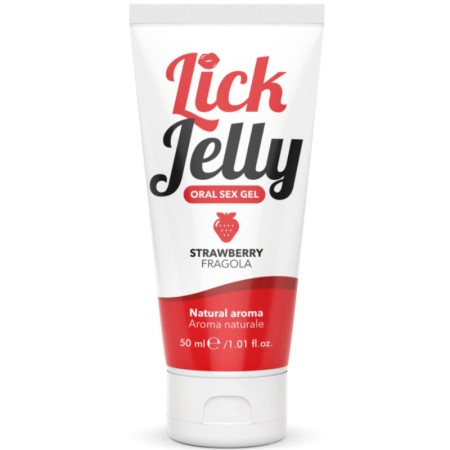 INTIMATELINE Lick Jelly Erdbeer Gleitgel 50 ml – Aromatischer Feuchtigkeitsspender