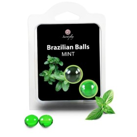 SECRETPLAY Brazilian Balls Menta Set - 2 aromatisierte Massagekugeln
