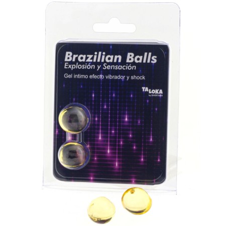 TALOKA - 2 Brazilian Balls Vibrations- und Schockeffekt Erregendes Gel